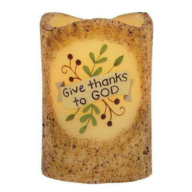 Give Thanks Pillar, 3x4.5